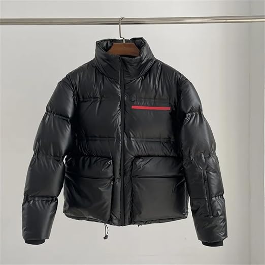 Mkjuuior Autumn and Winter Men's and Women's Stand Collar Down Jacket Casual Jacket Sleeves Removable Warm Down Jacket