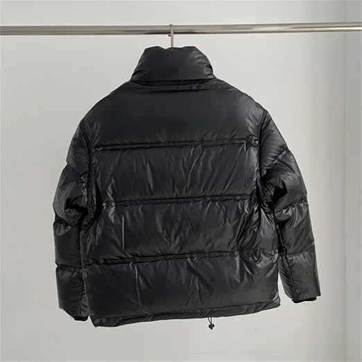 Mkjuuior Autumn and Winter Men's and Women's Stand Collar Down Jacket Casual Jacket Sleeves Removable Warm Down Jacket